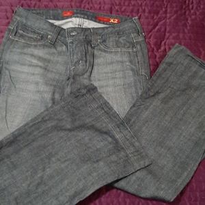 Dark Grey Flare Leg Jeans